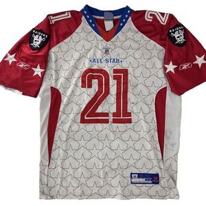 Reebok Oakland Raiders #21 Nnamdi Asomugha 2009 NFL Pro Bowl Jersey Sz 54 READ*